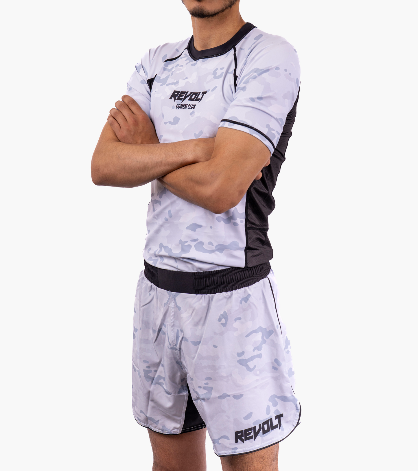 Revolt ARTIC/BLACK Camo Rashguard SS