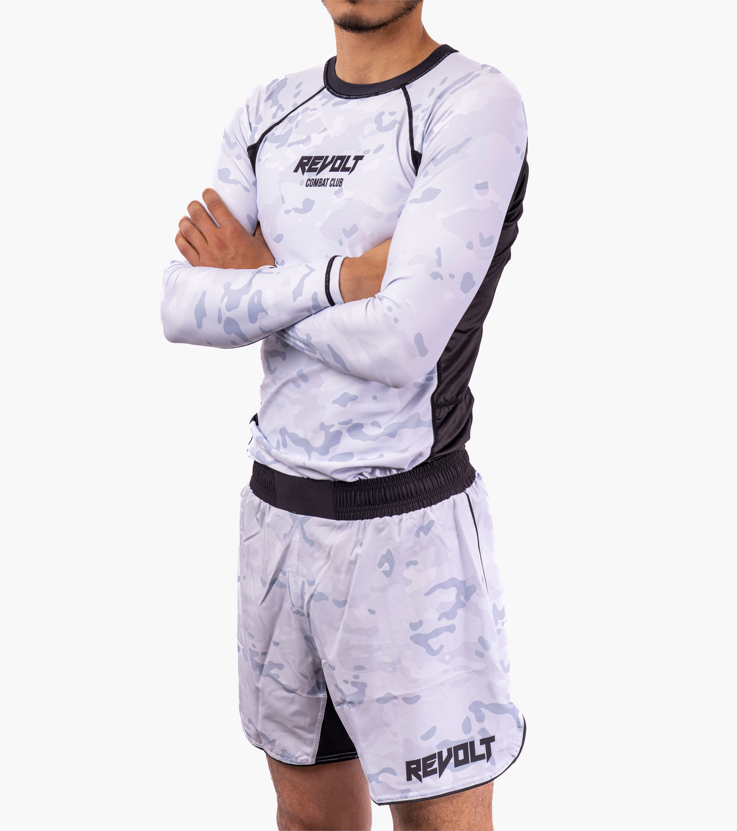 Revolt ARTIC/BLACK Camo Rashguard LS