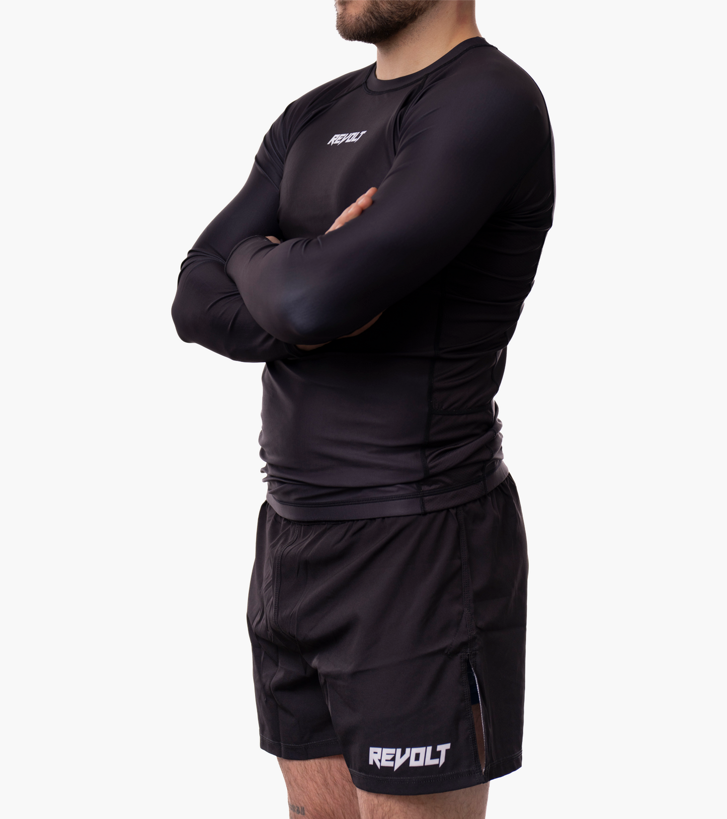 Revolt Basic Black Rashguard