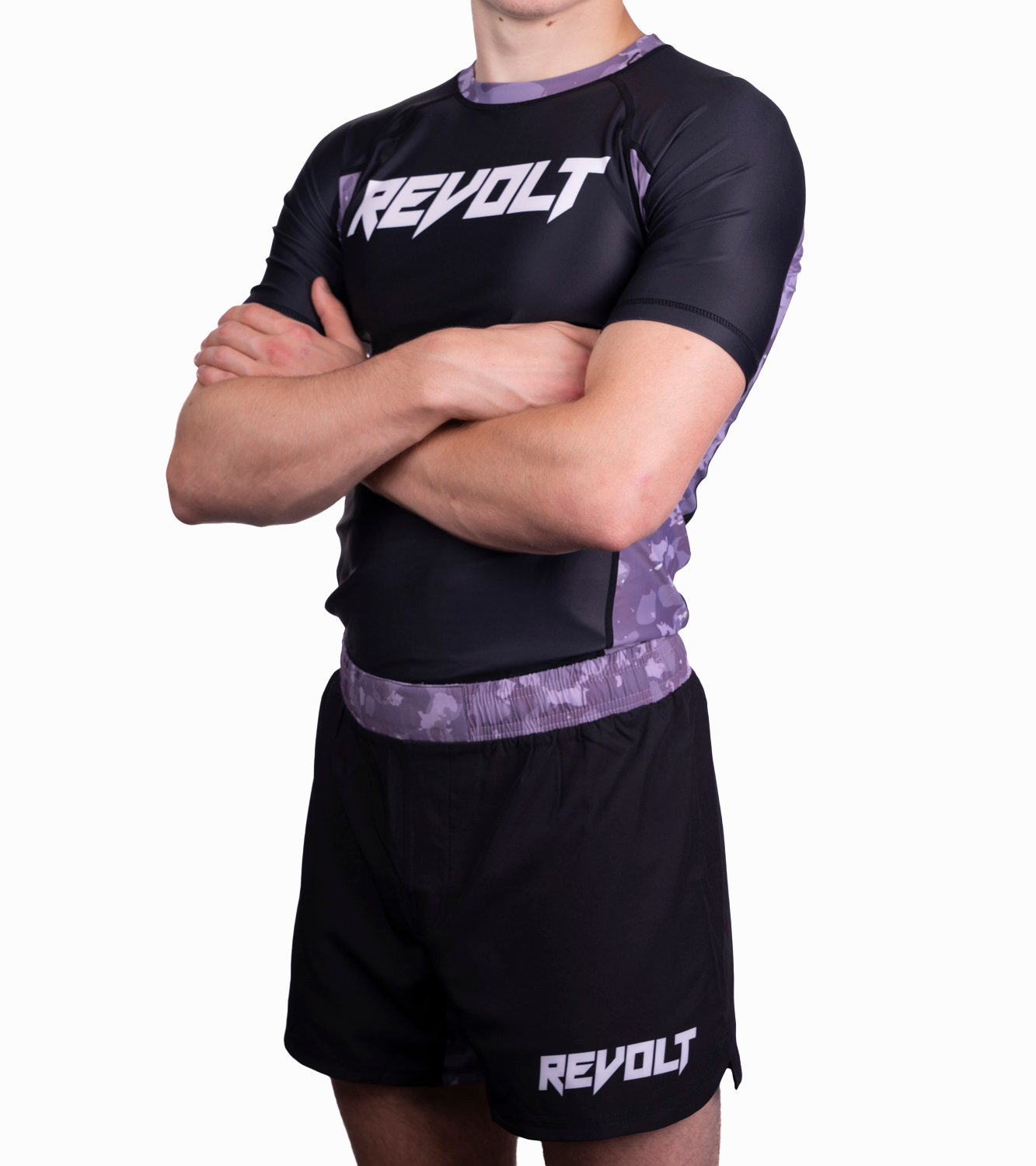 Revolt Purple Camo Rashguard