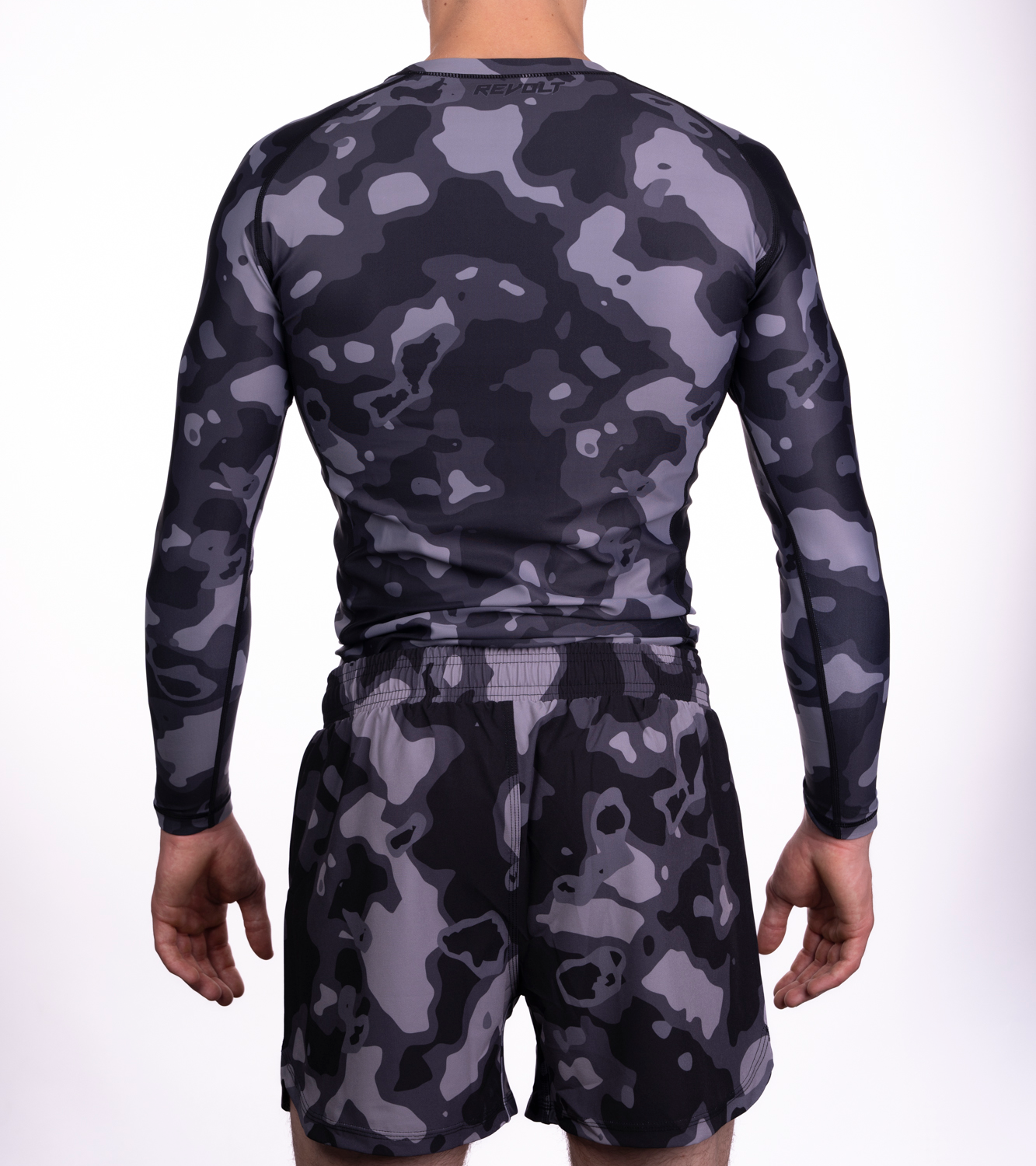 Long Sleeve Rashguard Camo Black