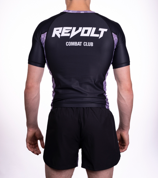 Short Sleeve Rashguard Camo Purple