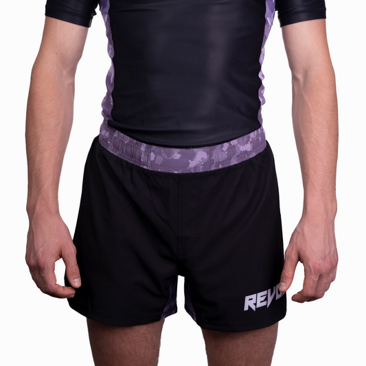 Purple Camo Fight Shorts