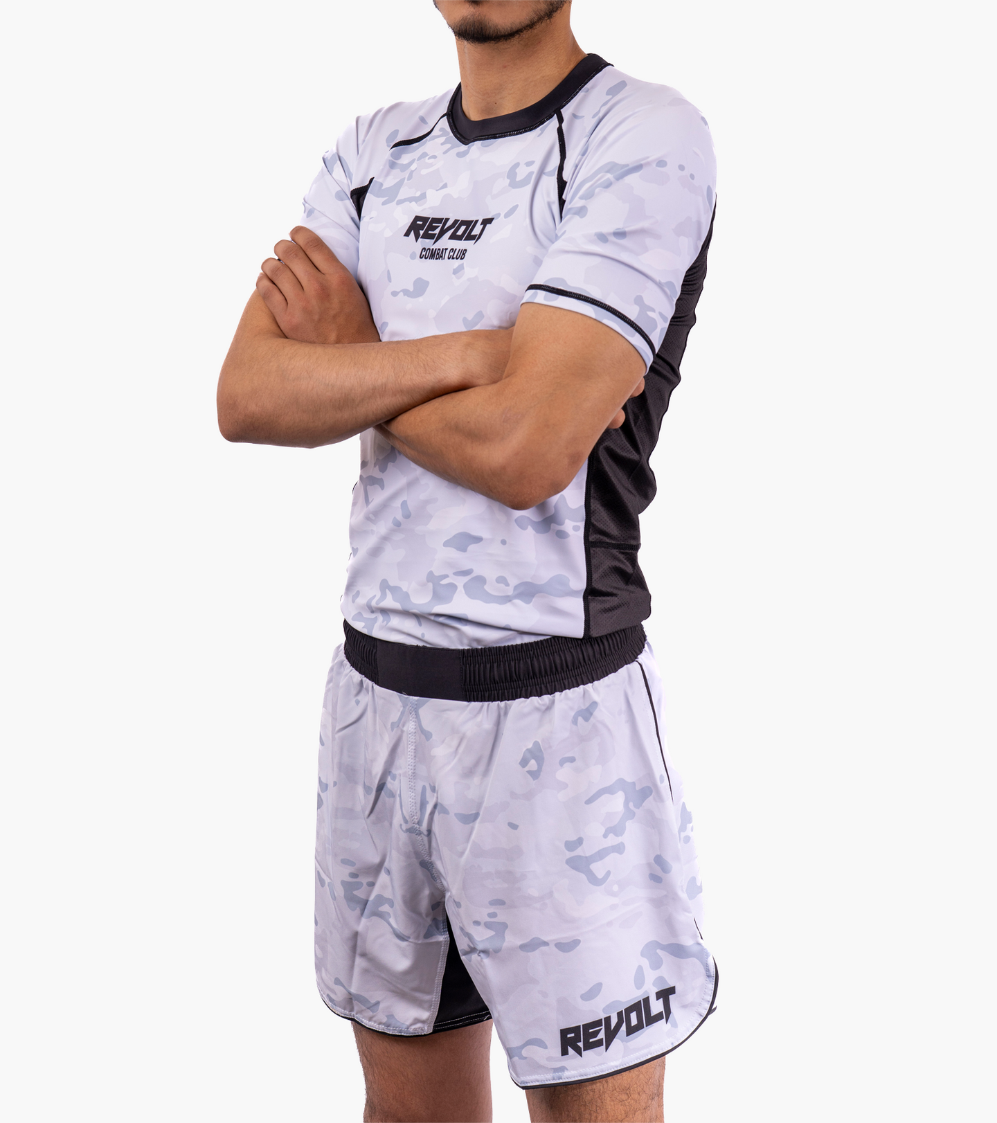 Revolt ARTIC/BLACK Camo Rashguard SS