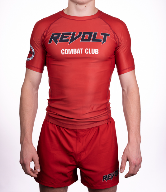 Short Sleeve Rashguard Red