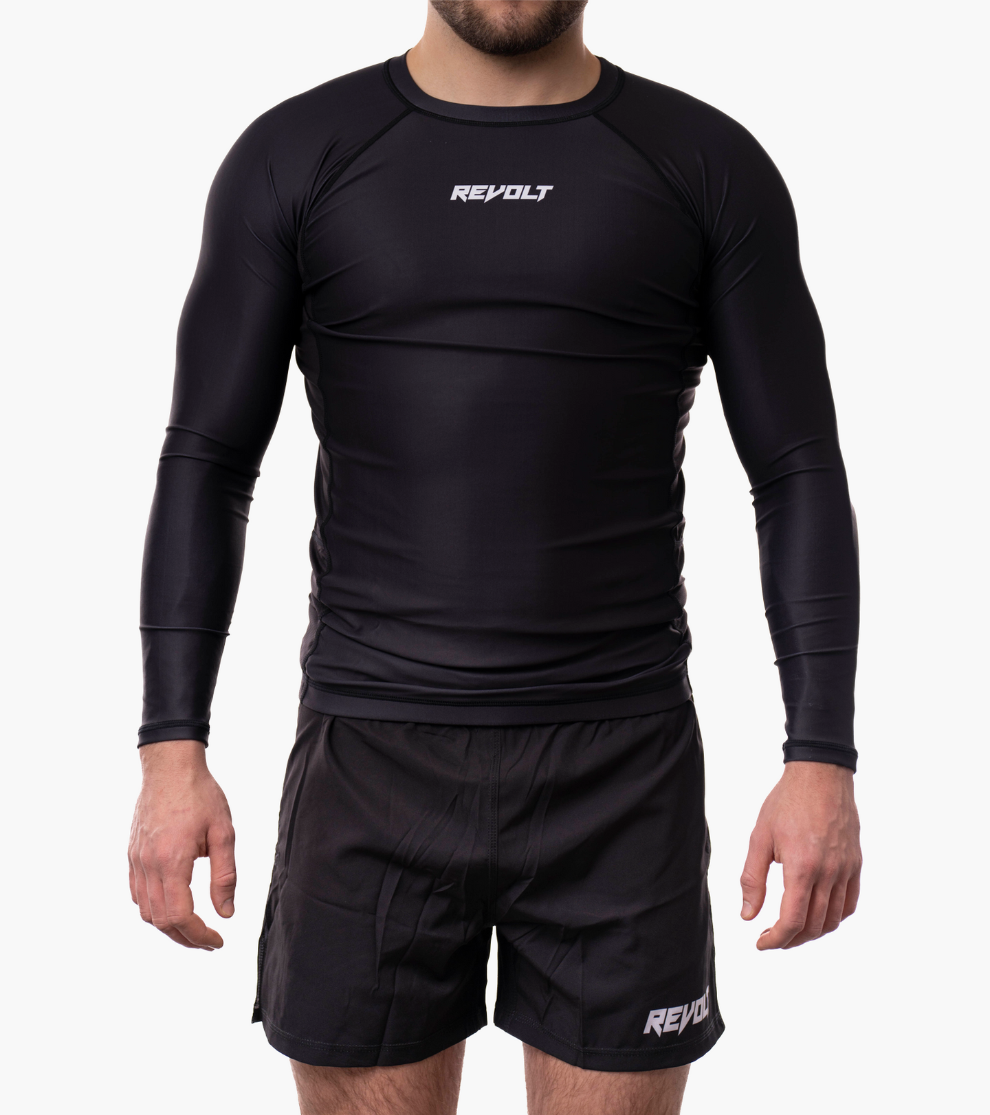 Revolt Básico Negro Rashguard
