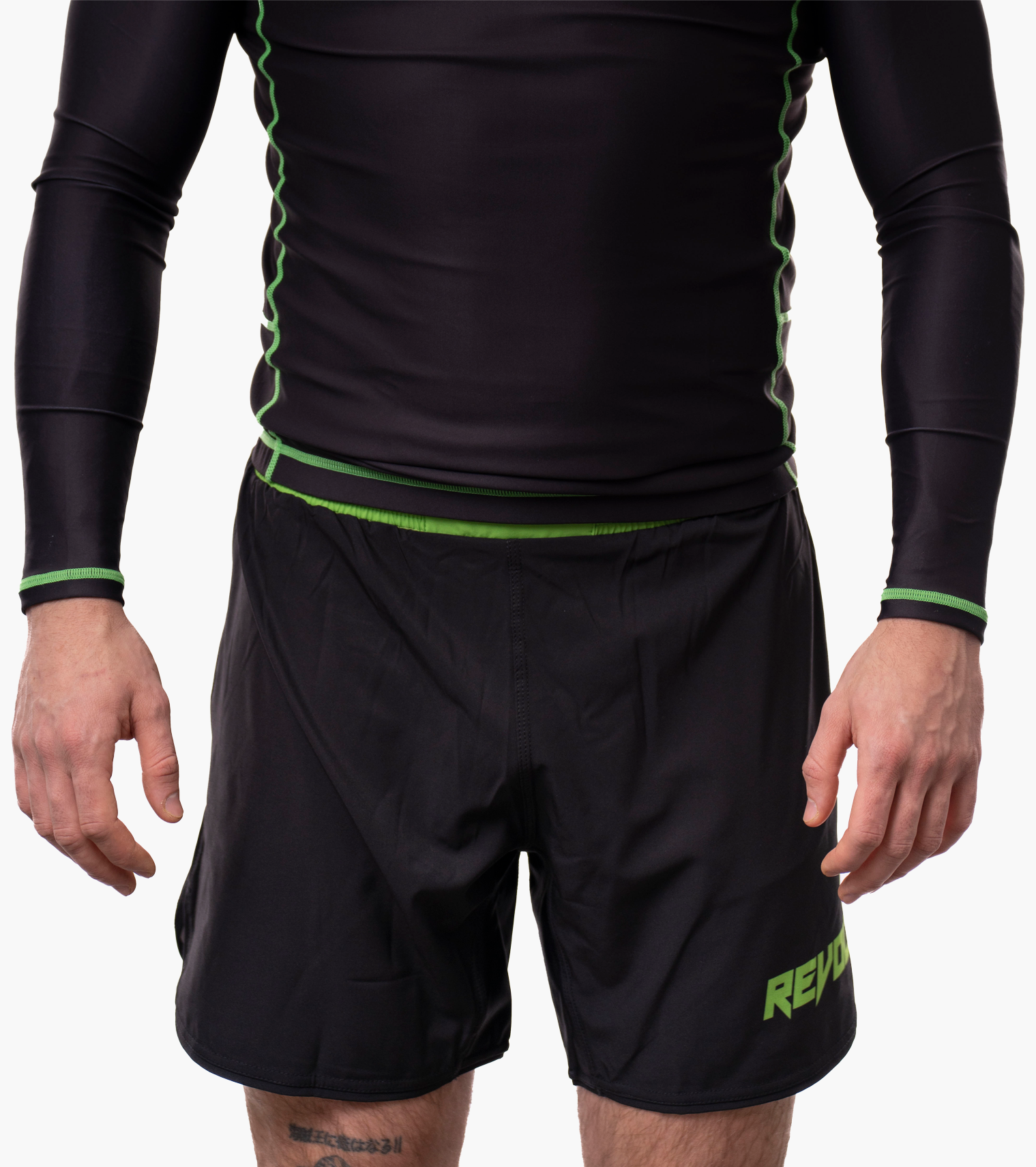 Revolt Green ELLIPS Shorts