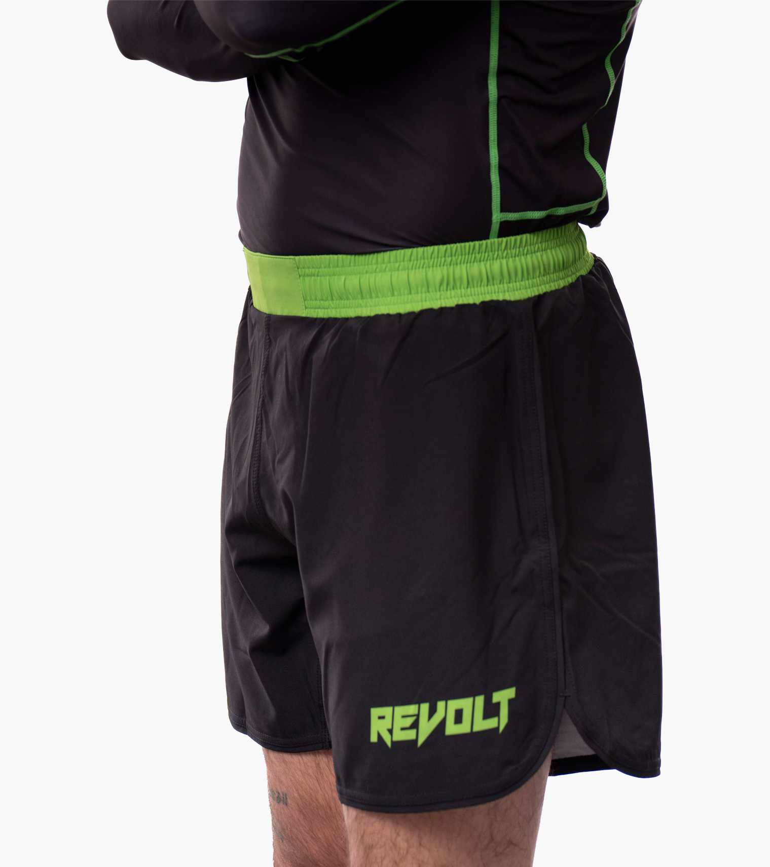 Revolt Green ELLIPS Shorts